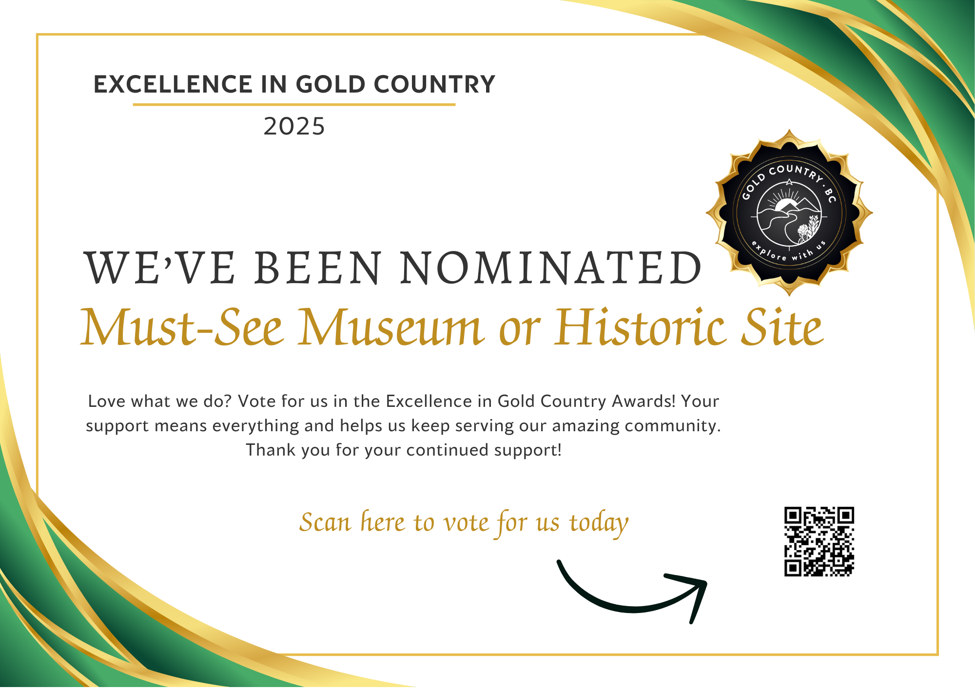 Excellence in gold country